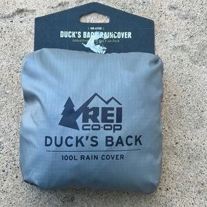 REI Duck's Back 100L Grey Rain Cover New!